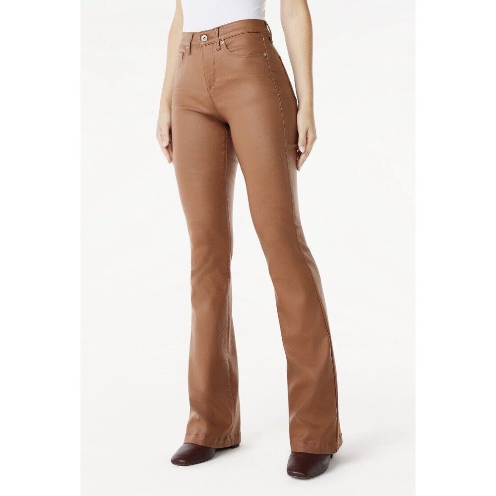 Sofia Jeans Women's Melisa Flare High Rise Coated Pants, 33.5" Inseam Sz 20 - Picture 14 of 16